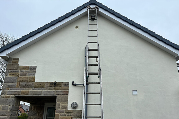 ladders leading to Fascias